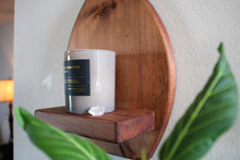 Leaf Wall Décor, Wooden Sconce with Shelf for Plant, Candle Holder
