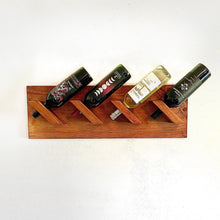 Wall Wine Rack, Horizontal Display Shelf, Rustic or Minimalist Style