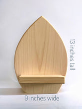 Leaf Wall Décor, Wooden Sconce with Shelf for Plant, Candle Holder