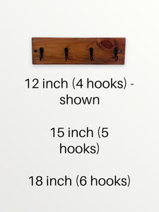 Simple Wall Key Hooks, 3 Sizes, Entryway Hook Hanger, Horizontal Key Holder