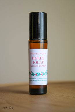 Holly Jolly Holiday Essential Oil Roller Gift | 