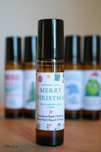 "Merry Christmas, and a Happy New Year" | Essential Oil Roller Gift