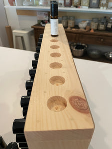 Essential Oil Roller Retail Display Shelf *Oils not included* Hand Made - Wood - Non Toxic