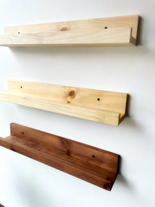 Picture Ledge Shelf Set of 3, Gallery Wall Style, Easy Mounting, Floating style Wood