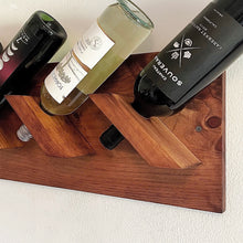 Wall Wine Rack, Horizontal Display Shelf, Rustic or Minimalist Style