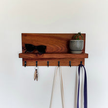 Large Key Holder Wall Shelf, Entryway Hook Organizer | Minimalist Style