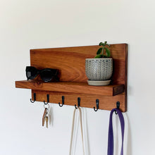 Large Key Holder Wall Shelf, Entryway Hook Organizer | Minimalist Style
