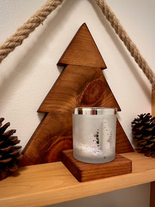 Christmas Tree Candle Holder, Wooden Candle Holder, Decor, Gift