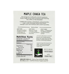 Maple Chaga Tea Bags Birch Boys
