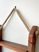 Rustic Rope Shelf, Entry Wall Shelf, Bathroom Storage, Coffee Rack, Décor