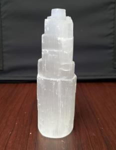 Selenite Tower - Choose from 4, 6 or 8 inch.